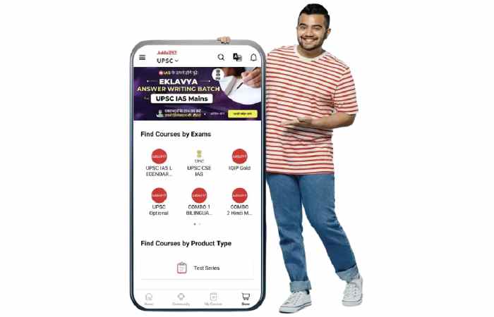 Adda247 App Interface and Dashboard Breakdown