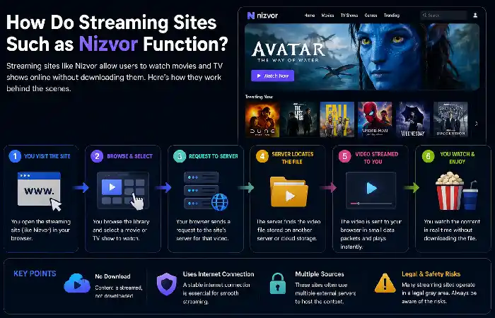 how do streaming sites nivoz
