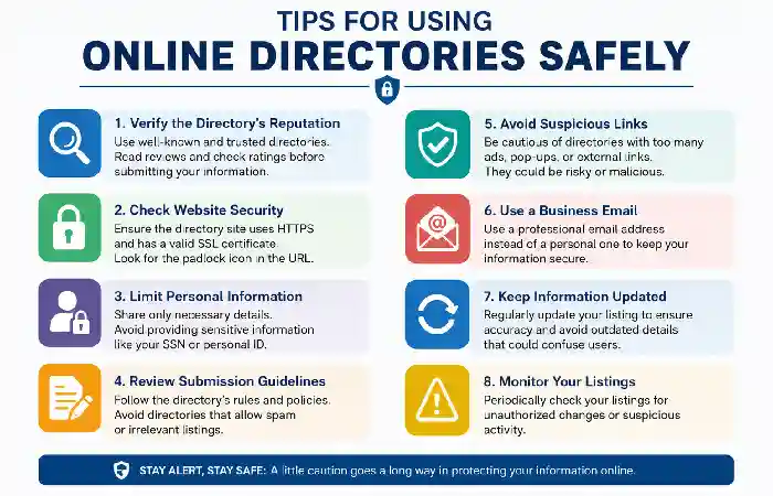 tips for using online directories safely