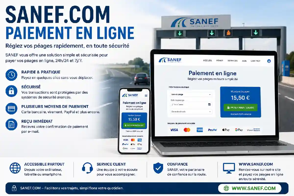 www.sanef.com paiement en ligne